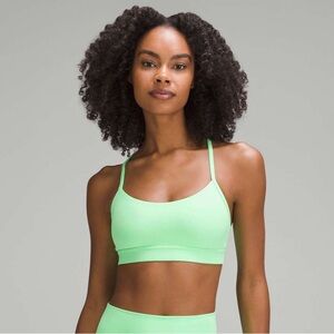 Lululemon Flow Y Sports Bra Nulu Light Support Pistachio